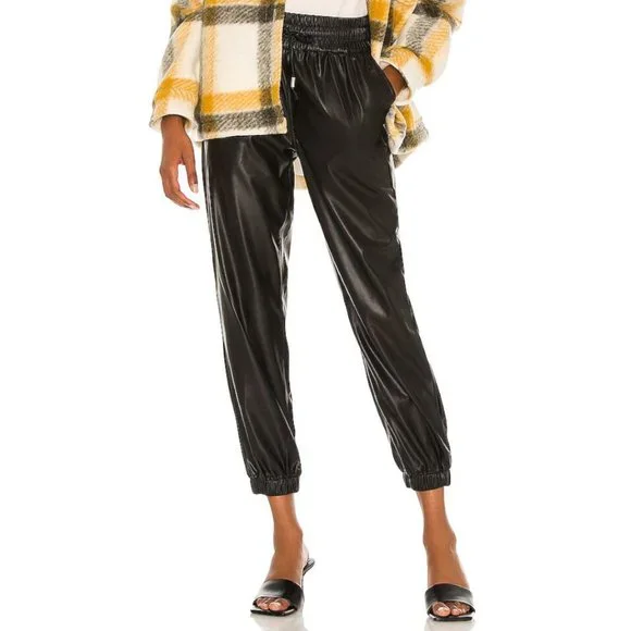 NWT Blank NYC Faux Leather Night Crawling Joggers Plus Size 2X
